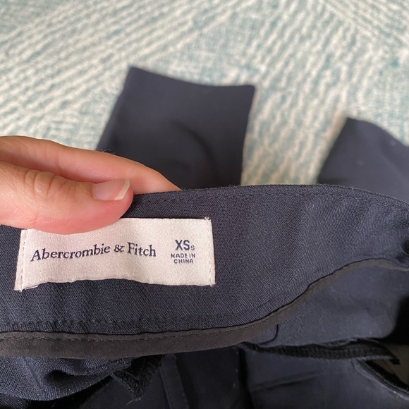 Abercrombie Tailored Menswear 90s Straight Pants Black - Picture 9 of 11
